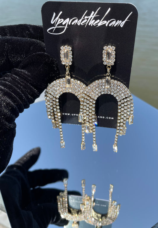 Zirconi Waterfall Earrings