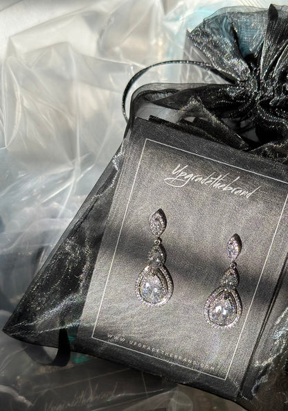 Zirconi Tear Drop Earrings