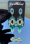 Angelic Gleam Earrings (Emerald)
